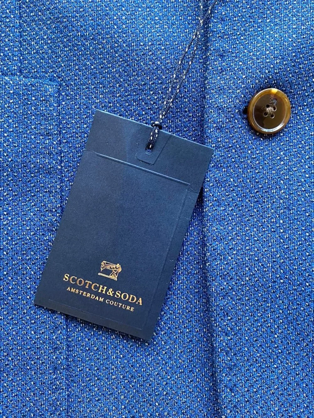 NWT Scotch & Soda Unstructured Jersey Texured Blazer Sports Coat Size L